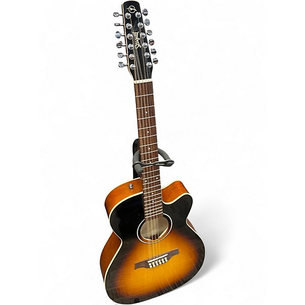 Used Seagull S12 CH CW GT Presys II 2 Color Sunburst 12 String Acoustic Electric Guitar