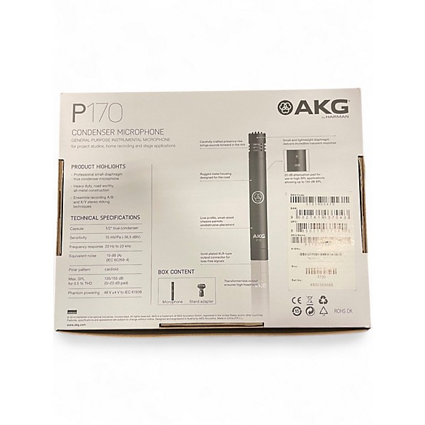 Used AKG P170 Project Studio Condenser Microphone