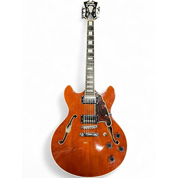 Used D'Angelico Premier Delancey Cutaway SEMI HOLLOW Iced Tea Hollow Body Electric Guitar