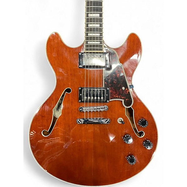 Used D'Angelico Premier Delancey Cutaway SEMI HOLLOW Iced Tea Hollow Body Electric Guitar