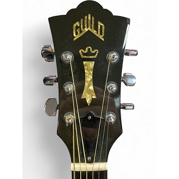 Vintage 1976 Guild D50NT w/Electronics Natural Acoustic Guitar