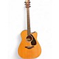 Used Yamaha FGX700SC Natural Acoustic Electric Guitar thumbnail