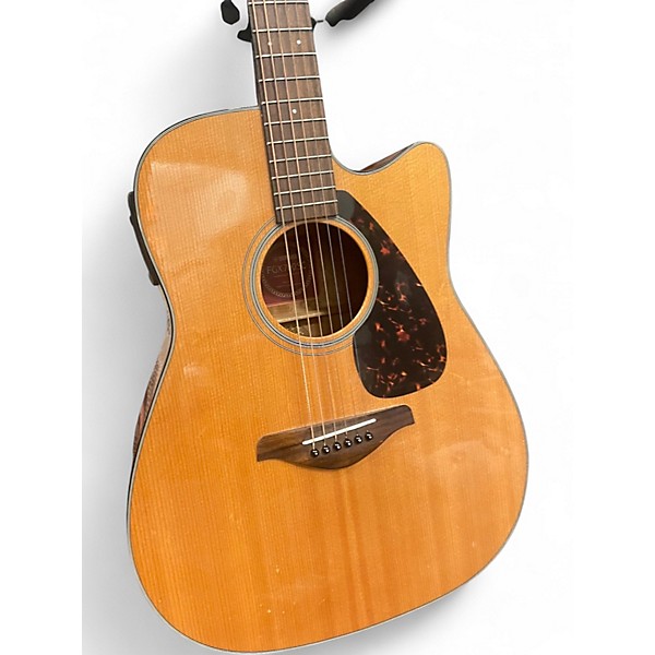 Used Yamaha FGX700SC Natural Acoustic Electric Guitar