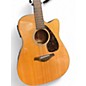 Used Yamaha FGX700SC Natural Acoustic Electric Guitar