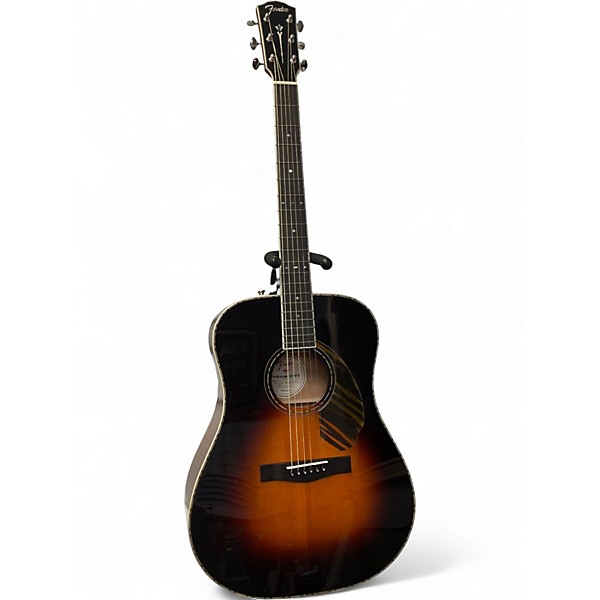 Used Fender Paramount PD-220e 3 Color Vintage Sunburst Acoustic Guitar