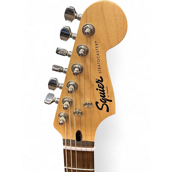 Used Squier Stratocaster 3 Tone Sunburst Solid Body Electric Guitar