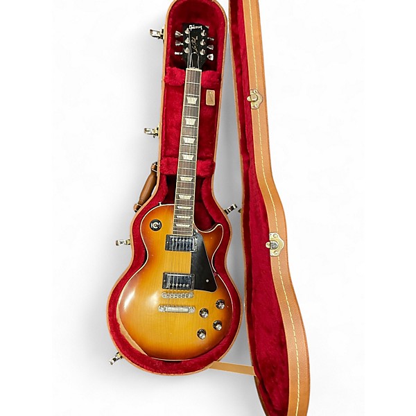 Used 2017 Gibson Les Paul Traditional Iced Tea Solid Body Electric Guitar