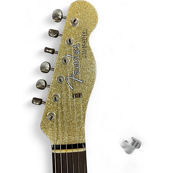 Used Fender Custom Shop Limited Edition CuNiFe Telecaster Gold Sparkle Solid Body Electric Guitar