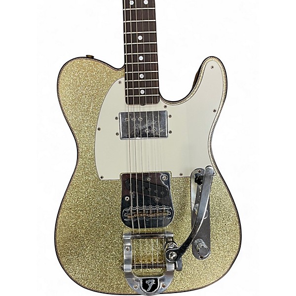 Used Fender Custom Shop Limited Edition CuNiFe Telecaster Gold Sparkle Solid Body Electric Guitar
