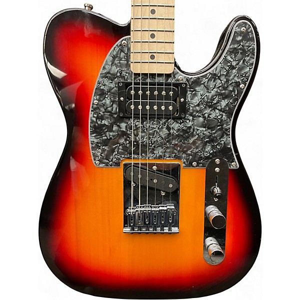 Used Squier Partscaster 3 Color Sunburst Solid Body Electric Guitar