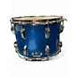 Used Ludwig 14X9 marching snare blue sparkle Drum