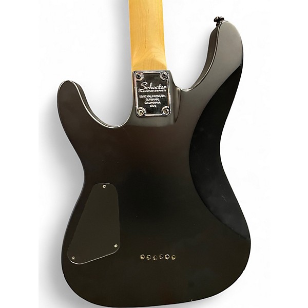 Used Schecter Guitar Research Damien 6 Flat Black Solid Body Electric Guitar