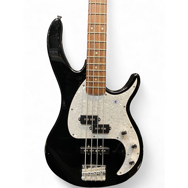 Used Peavey Milestone Black and White Electric Bass Guitar