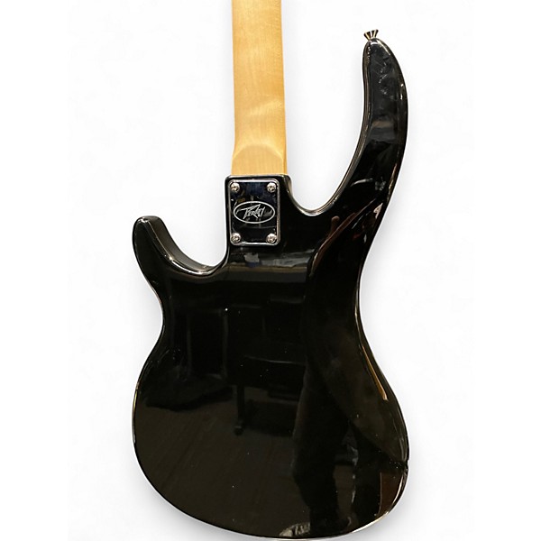 Used Peavey Milestone Black and White Electric Bass Guitar