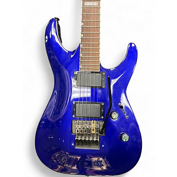 Used ESP LTD MH330FR Blue Solid Body Electric Guitar