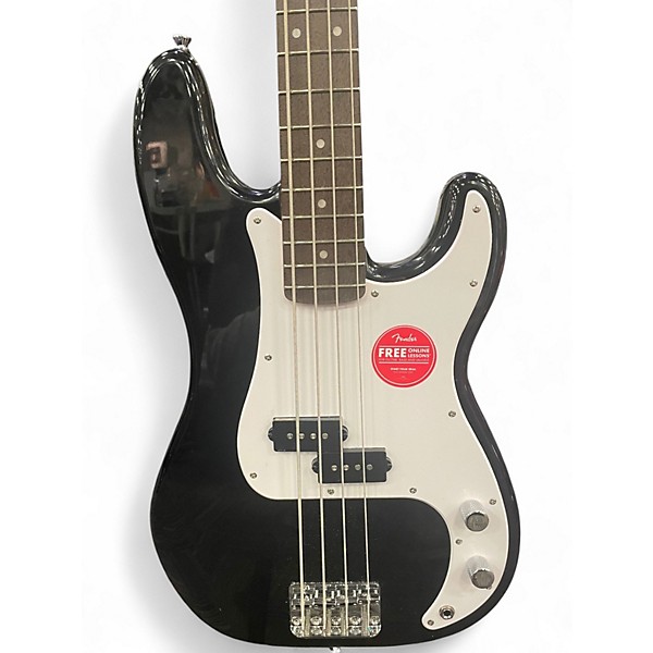 Used Squier Sonic precision bass Black Electric Bass Guitar
