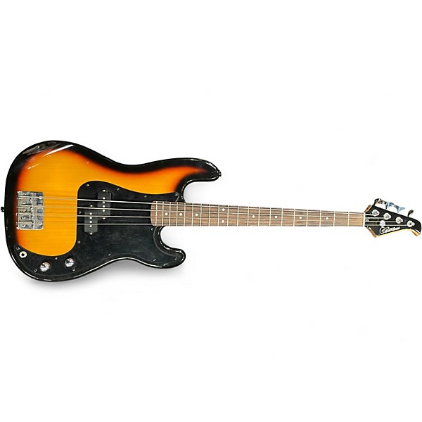 Used Silvertone P Style Sunburst Electric Bass Guitar