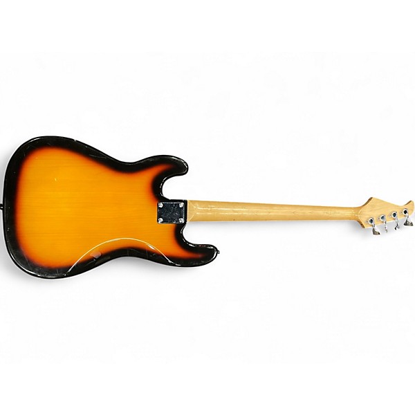 Used Silvertone P Style Sunburst Electric Bass Guitar