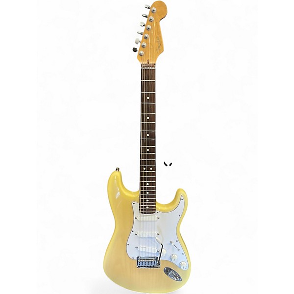Used Fender 1996 DELUXE STRATOCASTER Trans Blonde Solid Body Electric Guitar