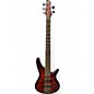 Used Ibanez SR405 5 String Red Electric Bass Guitar thumbnail