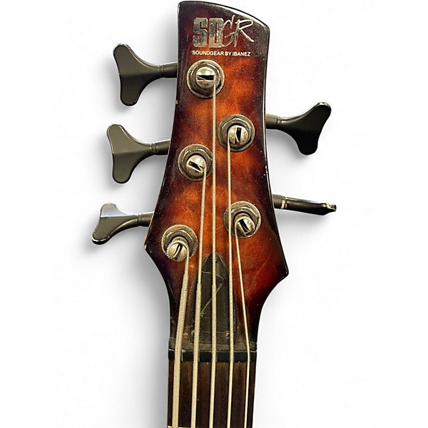 Used Ibanez SR405 5 String Red Electric Bass Guitar