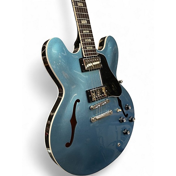 Used 2018 Gibson ES-335 Metallic Blue Hollow Body Electric Guitar