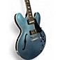 Used 2018 Gibson ES-335 Metallic Blue Hollow Body Electric Guitar