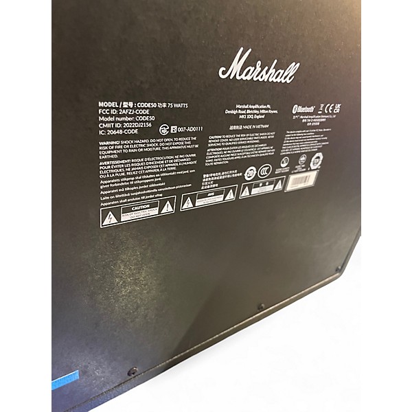 Used Marshall CODE 50W 1x12 Guitar Combo Amp