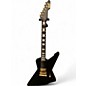 Used Schecter Guitar Research E1 CESAR SOTO Black and Gold Solid Body Electric Guitar thumbnail