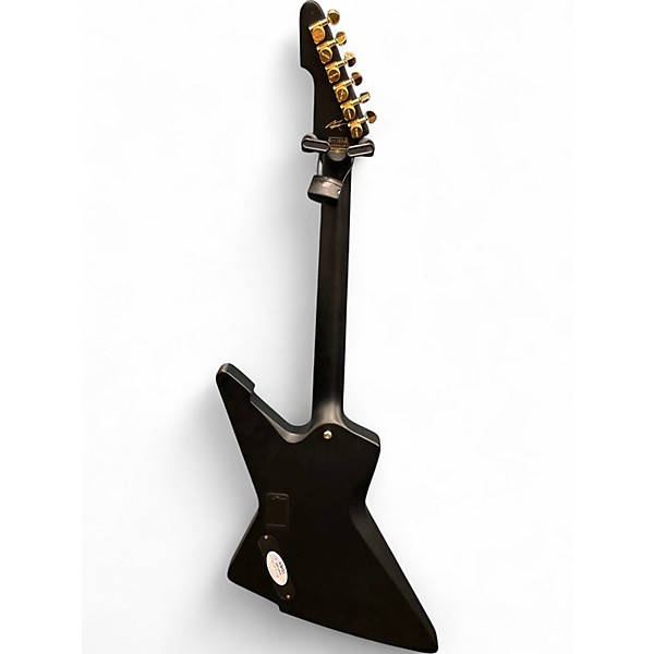 Used Schecter Guitar Research E1 CESAR SOTO Black and Gold Solid Body Electric Guitar