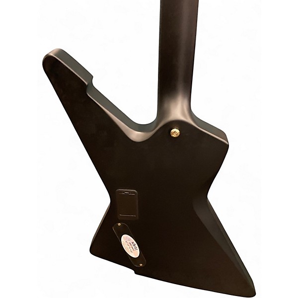 Used Schecter Guitar Research E1 CESAR SOTO Black and Gold Solid Body Electric Guitar