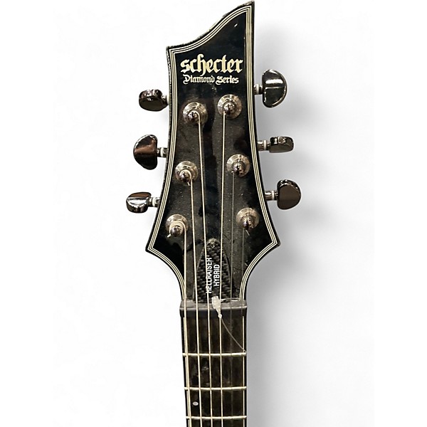 Used Schecter Guitar Research HELLRAISER HYBRID Trans Black Solid Body Electric Guitar