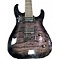 Used Jackson JS22-7Q Dinky 7 String McCarty Amber Solid Body Electric Guitar