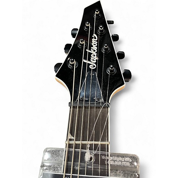 Used Jackson JS22-7Q Dinky 7 String McCarty Amber Solid Body Electric Guitar
