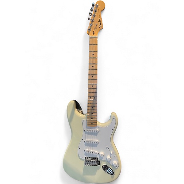 Used Fender Standard Stratocaster Cream Solid Body Electric Guitar