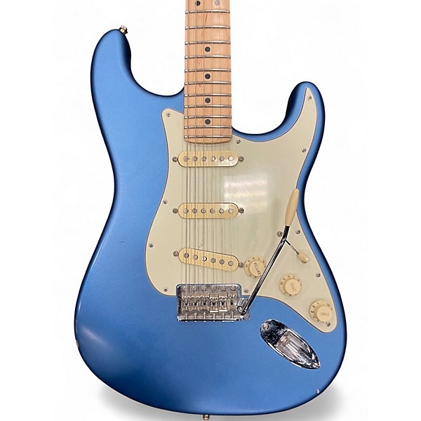 Used Fender American Performer Stratocaster SSS Blue Solid Body Electric Guitar