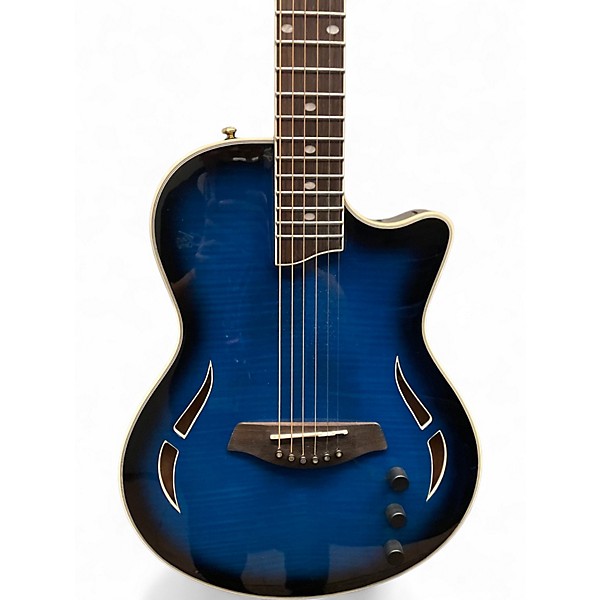 Used Aslin Dane NASHLIN THINLINE ELECTRIC BLUE Acoustic Electric Guitar