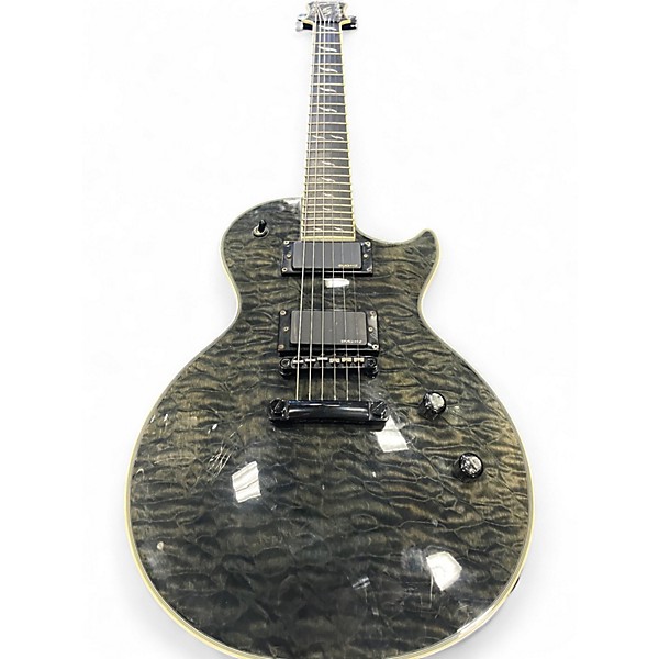 Used Epiphone LES PAUL PROPHECY CUSTOM TRANSPARENT BLACK Solid Body Electric Guitar