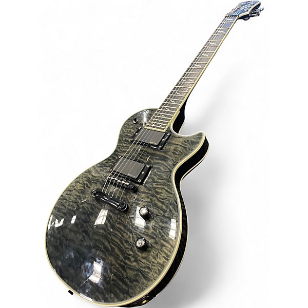 Used Epiphone LES PAUL PROPHECY CUSTOM TRANSPARENT BLACK Solid Body Electric Guitar