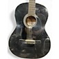 Used AXL JOHNSON Black and White Acoustic Guitar