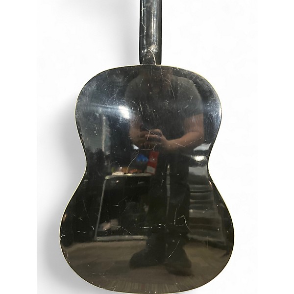 Used AXL JOHNSON Black and White Acoustic Guitar