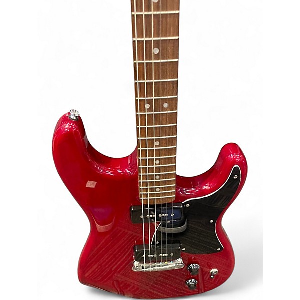Used Squier STRATOSONIC Red Solid Body Electric Guitar