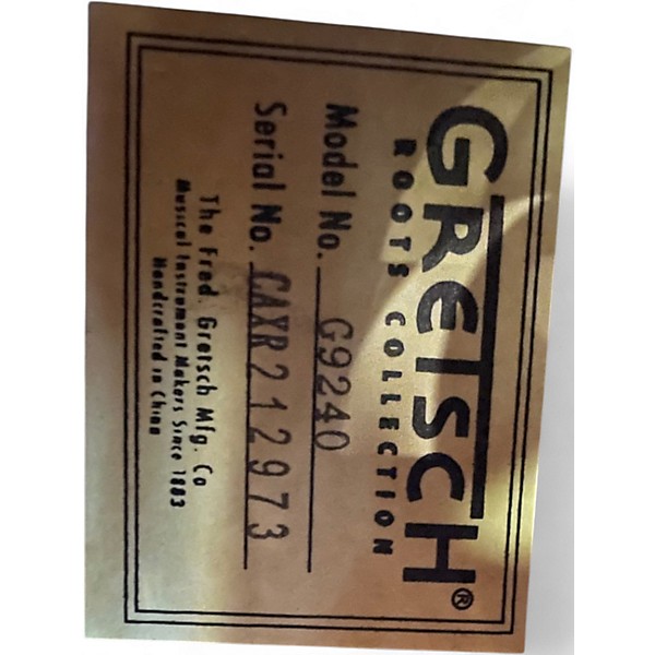 Used Gretsch Guitars G9240 Alligator Biscuit Round Neck brown burst Resonator Guitar