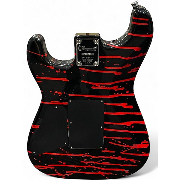 Used Charvel Warren DeMartini Signature Pro-Mod Blood and Skull 2015 Blood red & black Solid Body Electric Guitar