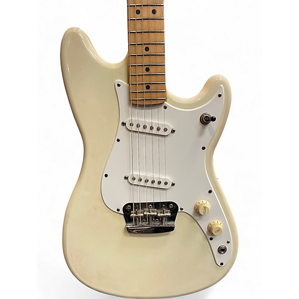 Used Fender Duo Sonic Vintage White Solid Body Electric Guitar