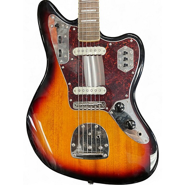 Used Squier CLASSIC VIBE 70S Jaguar Sunburst Solid Body Electric Guitar