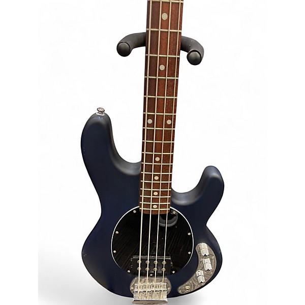 Used Sterling by Music Man Sting Ray Dark Blue Electric Bass Guitar