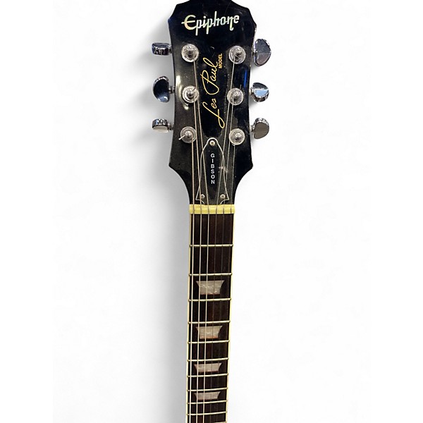 Used 2003 Epiphone Les Paul Vintage Sunburst Solid Body Electric Guitar