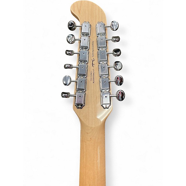 Used Squier Paranormal Jazzmaster 12 Sherwood Green Metallic Solid Body Electric Guitar