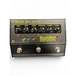 Used Tech 21 Sansamp Programmable Bass Driver Effect Pedal